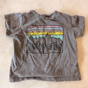 Patagonia Kids Gray Mountain Graphic Tee